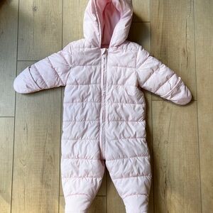 Old Navy Soft Pink Baby Snowsuit
